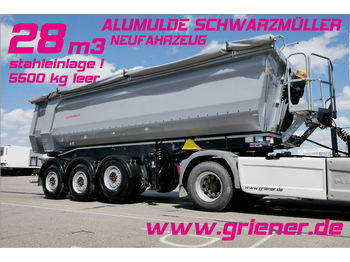 Sơ mi rơ moóc ben mới Schwarzmüller K serie /ALUMULDE 5500 KG 28m³/ ALU/STAHLEINLAGE: hình 1