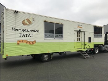 Netam-Fruehauf Foodtruck / Mobiel Cafetaria -Lunchroom / Food Truck (B/E rijbewijs) inclusief DAF trekker - Sơ mi rơ moóc hộp kín