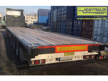 Sơ mi rơ moóc thùng lửng/ Phẳng HeavyTrailer 3-Achs-Plateau Container