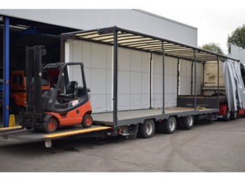 ESVE Forklift transport, 9000 kg lift, 2x Steering axel - Sơ mi rơ moóc thùng thấp