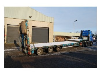 Goldhofer low loader 3 axle - Sơ mi rơ moóc thùng thấp
