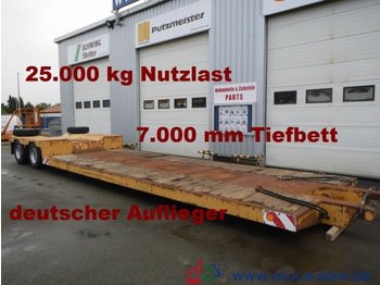 Scheuerle Tiefbett-brücke 7 m Höhe 52 cm  * 25t. Nutzlast - Sơ mi rơ moóc thùng thấp