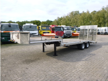 Veldhuizen Semi-lowbed trailer (light commercial) P37-2 + ramps + winch - Sơ mi rơ moóc thùng thấp