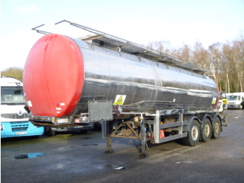 Clayton Chemical tank inox 30.4 m3 / 1 comp + pump - Sơ mi rơ moóc bồn