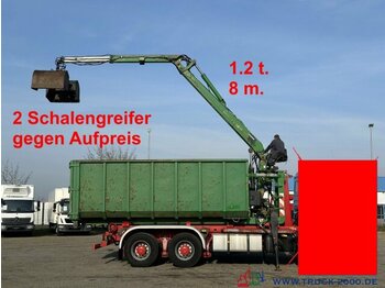  Abrollcontainer 23 m³ + Kran Hiab F 95S 1.2t 8m - Thùng chứa hooklift