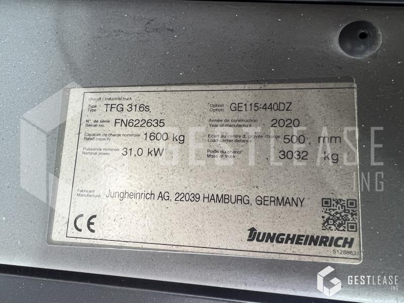 Xe nâng diesel Jungheinrich TFG316s: hình 11