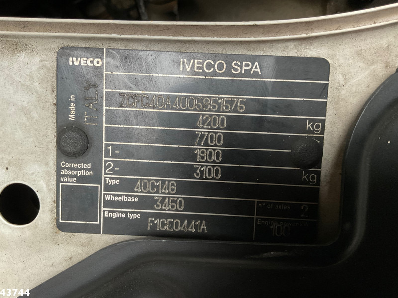 Xe tải chở rác Iveco Daily 40C14G CNG Veegvuil opbouw: hình 17