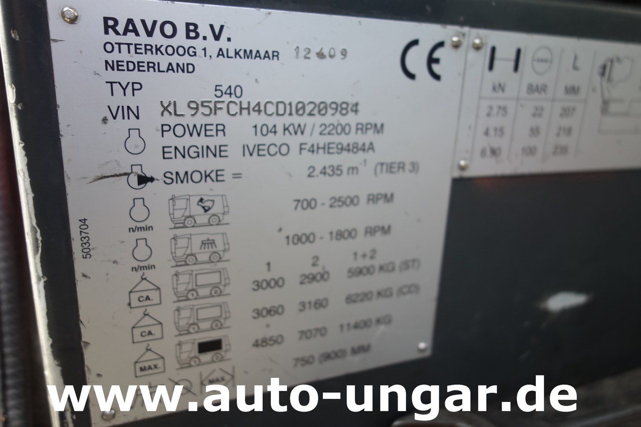 Xe quét đường Ravo CR 540 XL Compact Kehrmaschine Euro 5: hình 20