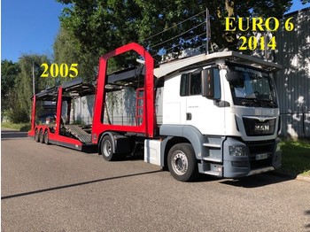 Lohr Eurolohr, Truck 2014, EURO 6, Retarder, Airco, Car Transporter, Navigation, Combi - Rơ moóc tự động vận chuyển