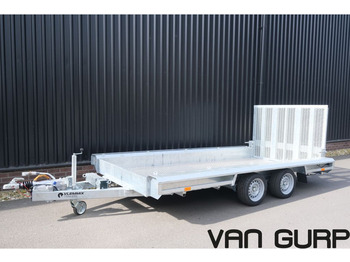 Vlemmix Machinetransporter 3500KG 400*180 2X AS 1800KG ALUMINIUM - Rơ moóc thùng lửng/ Phẳng