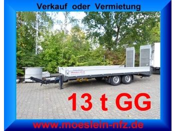 Möslein 13 t GG Tandemtieflader mit Breiten Rampen  - Rơ moóc thùng thấp