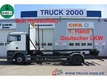 Rơ moóc lâm nghiệp, Xe tải để vận chuyển đồ gỗ MAN TGA 18.350 LL Kurzholz Holz Aufbau 1.Hand Klima: hình 1