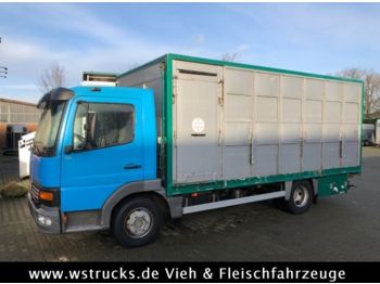 Mercedes-Benz Atego 815 mit Einstock Viehaufbau  - Xe tải nhỏ thùng kín