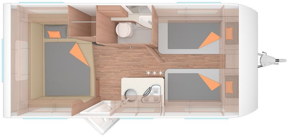Rơ moóc kiểu caravan mới Weinsberg CaraOne 480 EU Modell 2023: hình 3