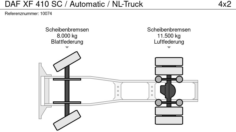 Cho thuê DAF XF 410 SC / Automatic / NL-Truck DAF XF 410 SC / Automatic / NL-Truck: hình 13