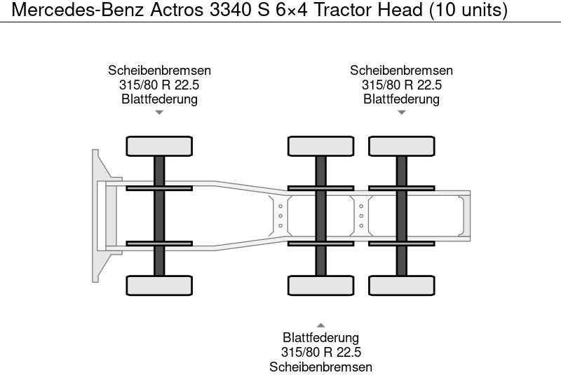 Xe đầu kéo mới Mercedes-Benz Actros 3340 S 6×4 Tractor Head (10 units): hình 12