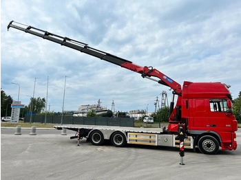Xe tải thùng lửng/ Phẳng, Xe cẩu tự hành DAF XF 105 6x2 HMF 4020 EURO 5 Crane KRAN: hình 2