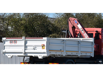 MAN Abrollkipper Container + KRAN HMF 953 K2!  - Xe tải nâng móc: hình 2