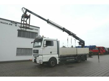 Xe tải thùng lửng/ Phẳng MAN TG-A 26.440 6x2 Pritsche Heckkran Hiab 166 KKran: hình 1