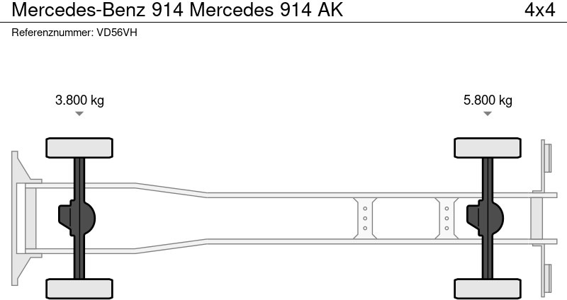 Xe tải thùng lửng/ Phẳng Mercedes-Benz 914 Mercedes 914 AK: hình 20