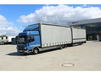 Xe tải thùng mui bạt Mercedes-Benz ATEGO 822 L, + trailer PANAV TV09L: hình 1