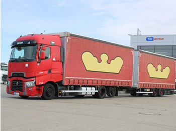 Xe tải thùng mui bạt Renault T520, 6x2, TRANSI SET + trailer HIPOCAR HTV18: hình 1