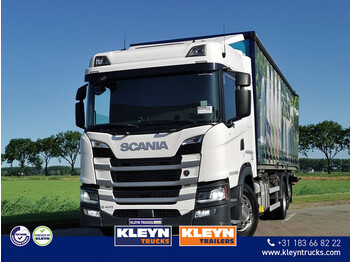 Xe tải thùng mui bạt Scania G410 6x2*4 taillift: hình 1