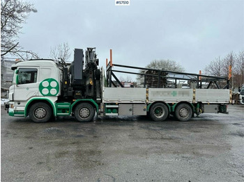 Xe tải nâng móc, Xe cẩu tự hành Scania P410 8X2 Hook truck with HIAB 622 E-8 HIPRO Crane: hình 3
