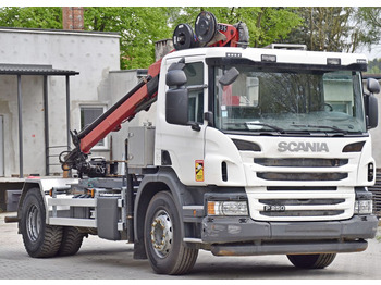 Scania P 250 * HMF 635 K2 + FUNK * TOPZUSTAND  - Xe cẩu tự hành, Xe tải khung gầm: hình 4