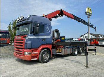 Xe tải thùng lửng/ Phẳng Scania R 480LB 6x2 HLA Pritsche Kran Fassi F450BXP: hình 1