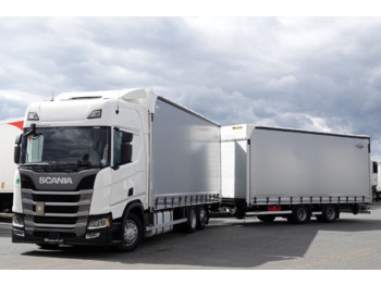 Xe tải thùng mui bạt Scania Scania Wielton R 450 / ZESTAW TANDEM / 120M3 / WIELTON / 7,75m + 7,75m / 2020 R R 450 / ZESTAW TANDEM / 120M3 / WIELTON / 7,75m + 7,75m / 2020 R: hình 1