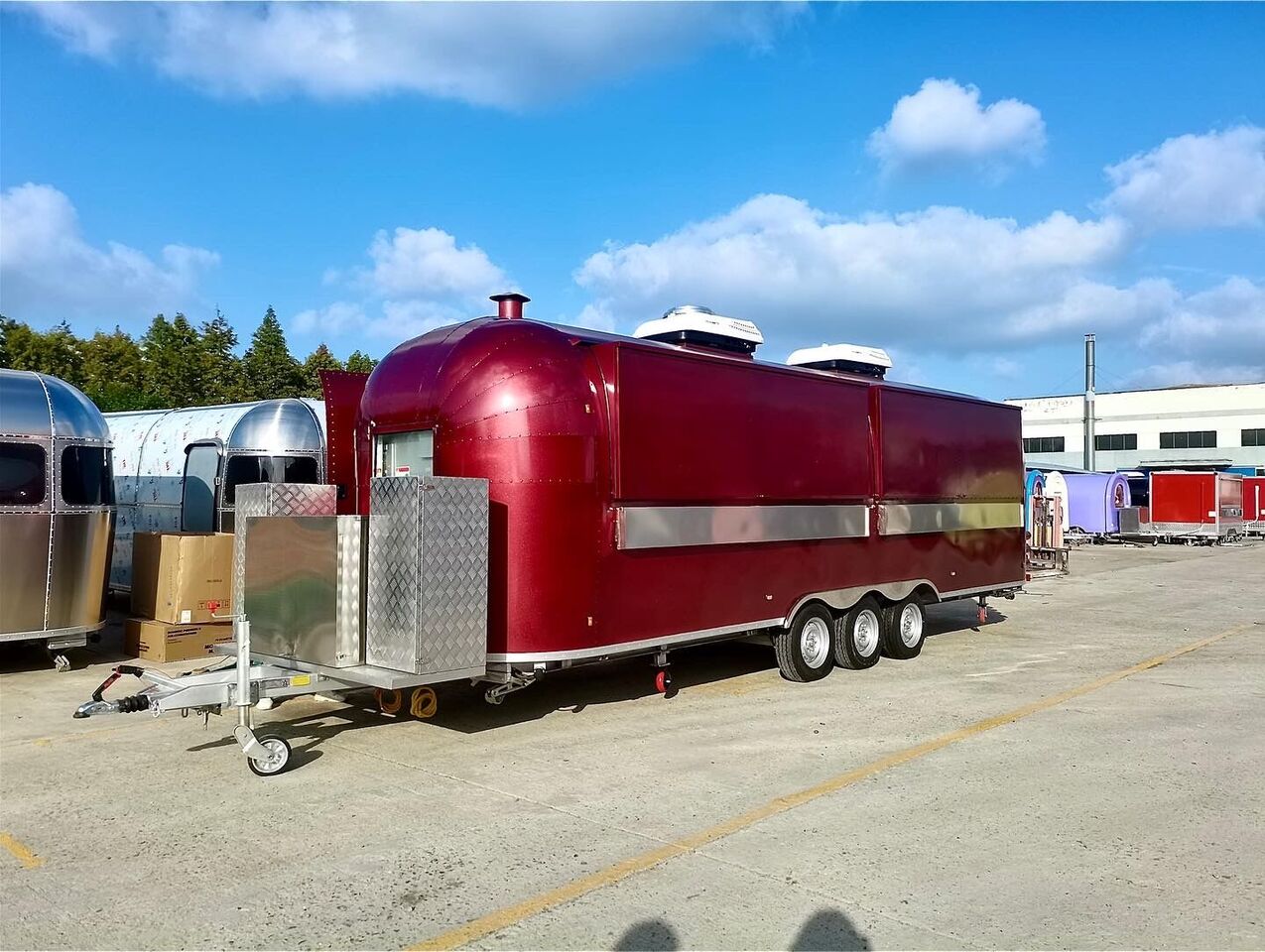 ERZODA Airstream trailer | pizza trailer | coffee trailer | food truck - Rơ moóc bán hàng: hình 5