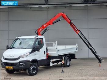 Iveco Daily 70C18 Fassi F50 5T/M Kipper Benne Kraan Kraanwagen Tipper Cranetruck Cruise control - Xe ben nhỏ: hình 1