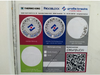 Schmitz-Krone Frischdienst-Wechselkoffer, isoliert mit Kühlgerät, BDF-System 7.450 mm lang - Tủ lạnh hoán đổi thân: hình 1