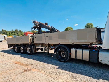 Sơ mi rơ moóc thùng lửng/ Phẳng VM Trailers / Tri Axle crane Kran Hiab 095-1: hình 2