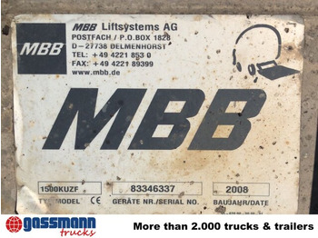 Nâng đuôi MBB 1500KUZF Ladebordwand unterfaltbar, 1,5t: hình 5