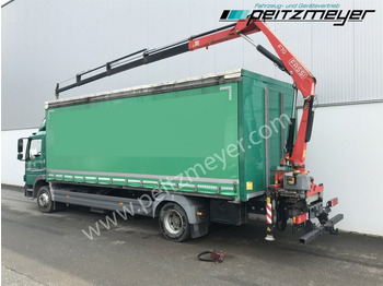 Xe tải thùng mui bạt, Xe cẩu tự hành MERCEDES-BENZ Atego 1224 L Pritsche m. Heckkran Funk 4 x hydraulisch: hình 3