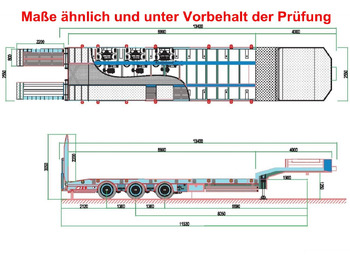 Sơ mi rơ moóc thùng thấp để vận chuyển máy móc nặng GVN Trailer 329 GVN Trailer 329, Liftachse, Verbr. auf 3m, hydr. Rampen: hình 4 Sơ mi rơ moóc thùng thấp để vận chuyển máy móc nặng GVN Trailer 329 GVN Trailer 329, Liftachse, Verbr. auf 3m, hydr. Rampen: hình 4