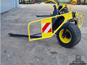 Đính kèm máy gặt đập thức ăn gia súc để vận chuyển thức ăn Kemper 375 PLUS support wheel: hình 2