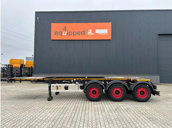 Xe chở container/ Sơ mi rơ moóc hoán đổi thân Burg 20FT ADR (EX/II, EX/III, FL, AT) Chassis, leeggewicht: 3.690kg, SAF INTRADISC, 2x Liftaxle, NL-chassis, APK: 08-2025: hình 2