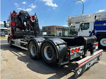 Xe tải nâng móc, Xe cẩu tự hành Scania R580 6X2 V8 HOOKLIFT + CRANE HIAB 211 E-4 HIPRO - ROTATOR - RETARDER - ALCOA ALU - RADIO - NL TRUCK: hình 5
