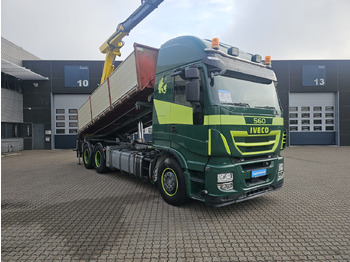 Xe chở container/ Xe tải hoán đổi thân, Xe cẩu tự hành Iveco Stralis 560 6x4: hình 2
