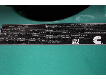 Bộ phát điện Cummins C450D5Q Declaration of Conformity, Diesel, 450kVA,: hình 5