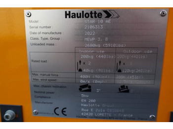 Xe nâng người nhiều khớp nối Haulotte Star 10AC Valid Inspection, *Guarantee! Electric,: hình 5