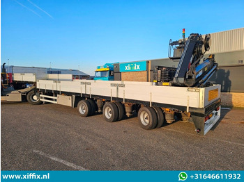 Sơ mi rơ moóc thùng thấp Floor 3-ass. Uitschuifbare semi dieplader met Hiab 22 ton/mtr. Kraan: hình 4