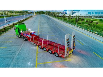 Sơ mi rơ moóc thùng thấp mới STU 4 Axle Extendable Lowbed Trailer: hình 2