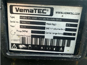 Gầu máy xúc cho Máy móc xây dựng VemaTec CW30 Slotenbak 1800mm: hình 4