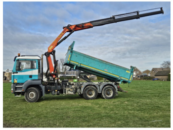 Xe ben MAN TGA 33.360 TIPPER 3 SIDE CRANE PALFINGER 16502 *REMOTE CONTROL: hình 3