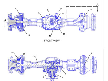Trục sau CATERPILLAR
