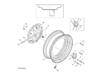 Lốp và vành JOHN DEERE